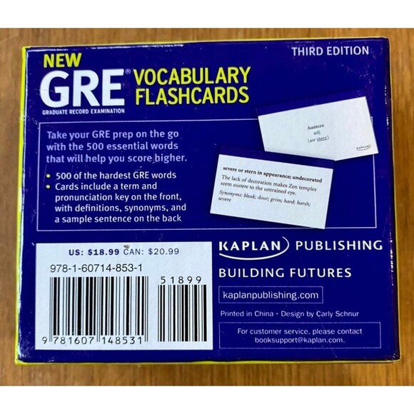 GRE Vocabulary Flashcards - Picture 2 of 7